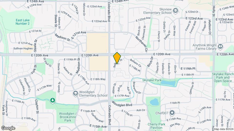 11922 Bellaire St, Unit B Map and Location Details