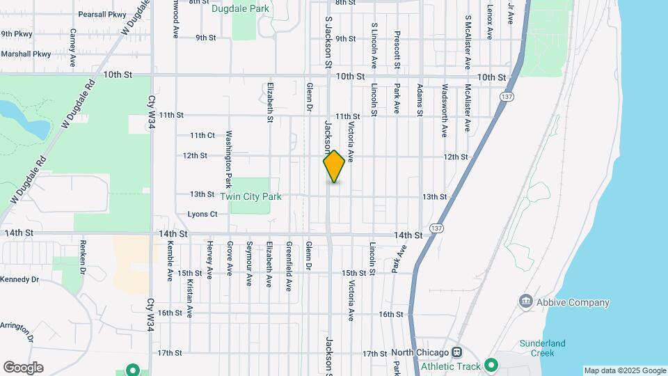 1243 Jackson St Map and Location Details