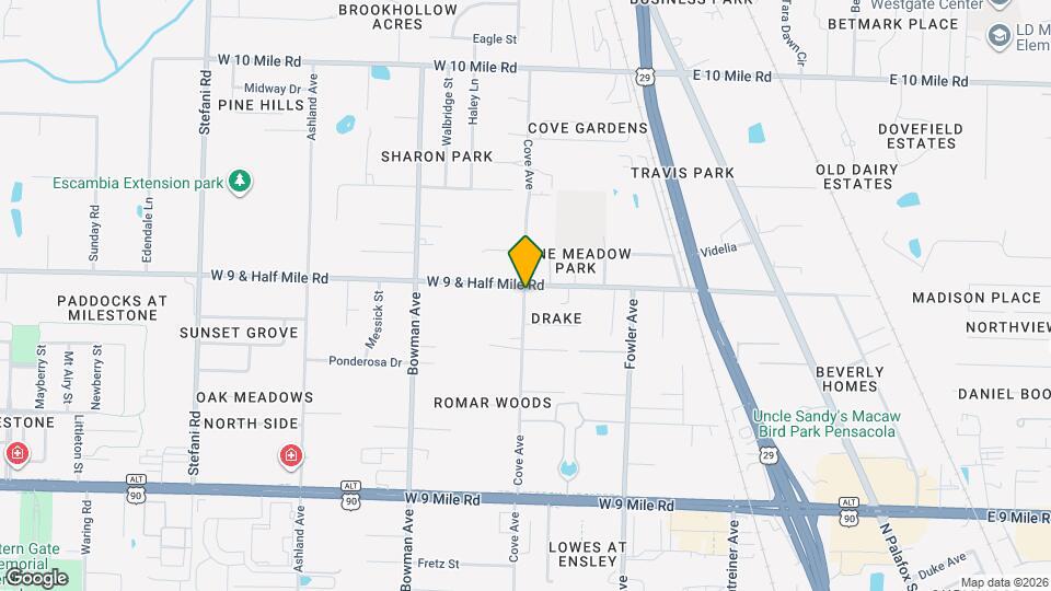 9873 Cove Ave Map and Location Details