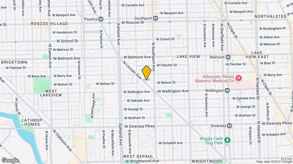 3039 N Lincoln Ave Map and Location Details