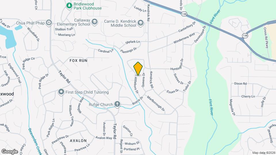 8202 Attleboro Dr Map and Location Details