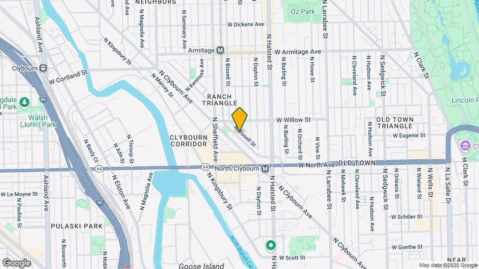 1712 N Bissell St Map and Location Details