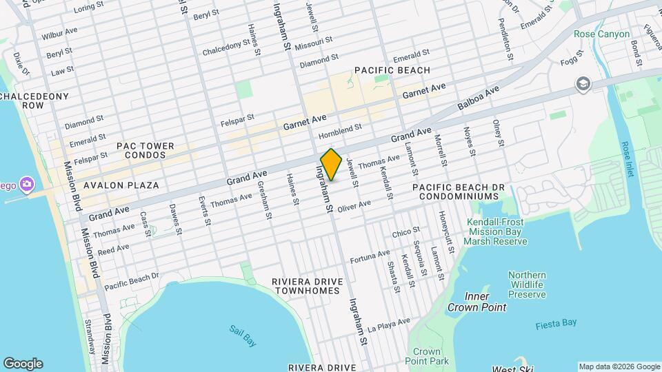 1616 1/2 Reed Ave Map and Location Details