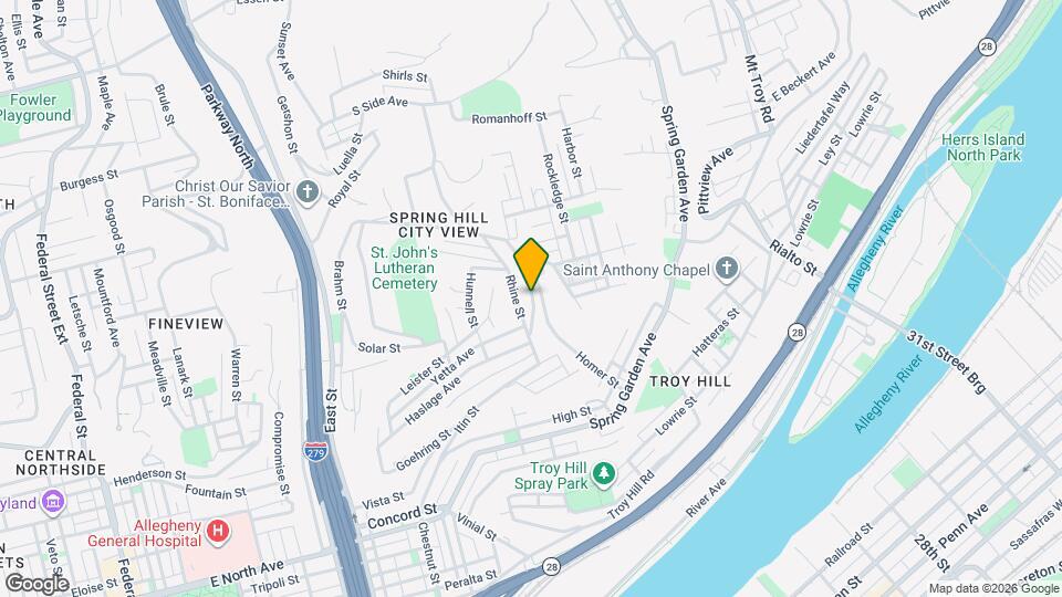 1713 Walz St Map and Location Details