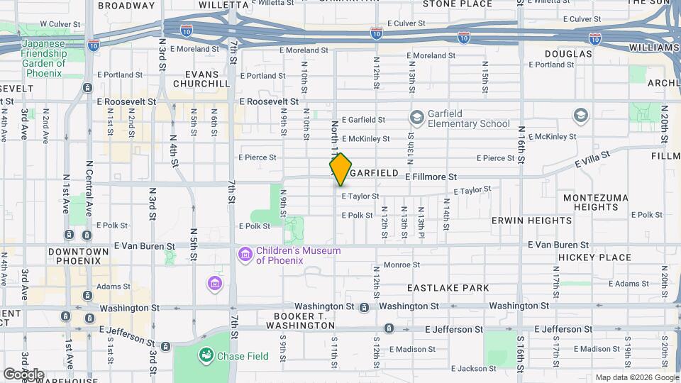 1106 E Taylor St Map and Location Details