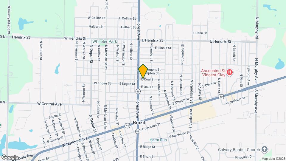 317 E Coal St Map and Location Details