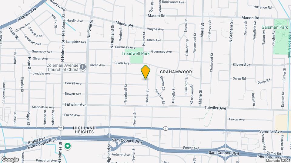 837 Homer St Map and Location Details