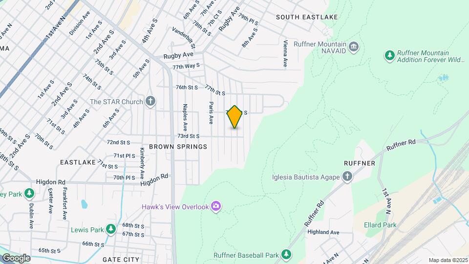 7308 Rome Ave Map and Location Details