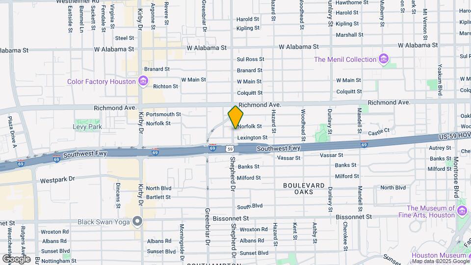 3817 S Shepherd Dr Map and Location Details