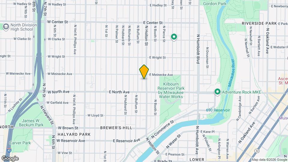 2351 N Holton St Map and Location Details