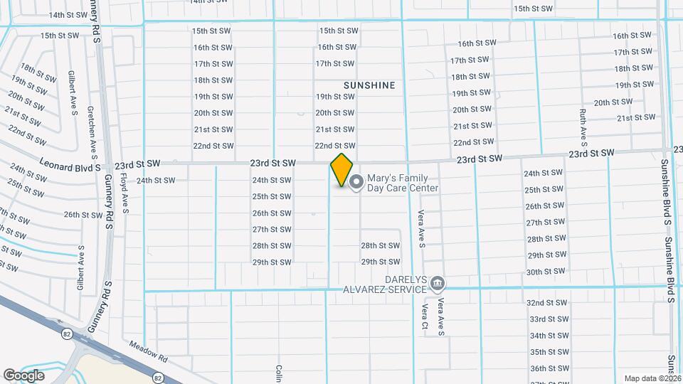 3808 25th St SW Map and Location Details