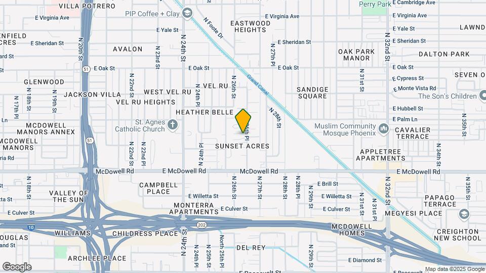 1818 N 26th Pl Mapa y Detalles de la Ubicación