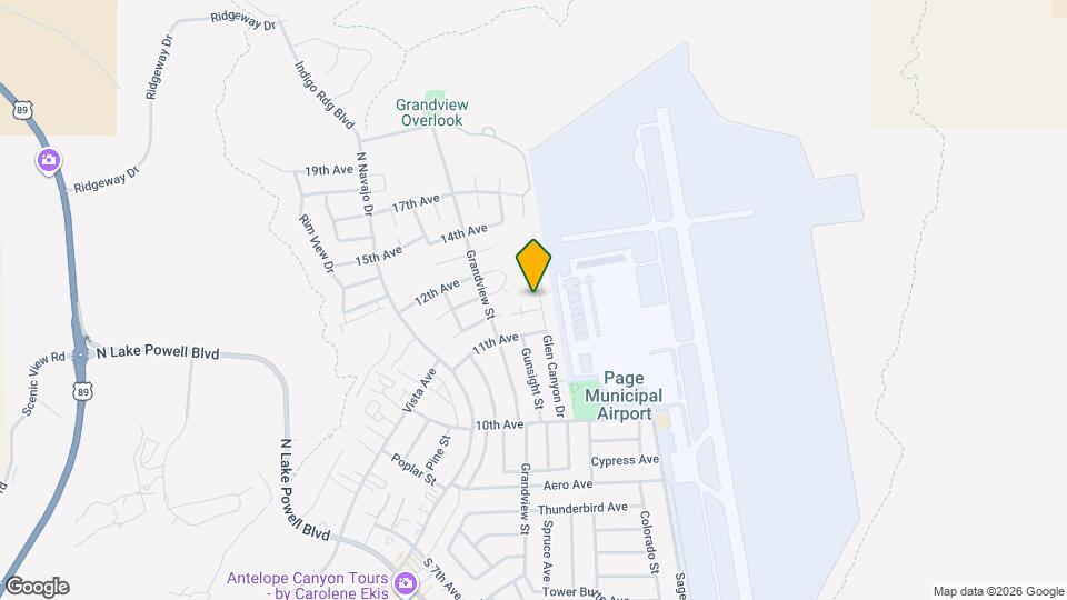 1200 Glen Canyon Dr Map and Location Details