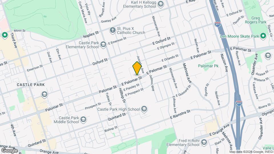 71 E Palomar St Map and Location Details
