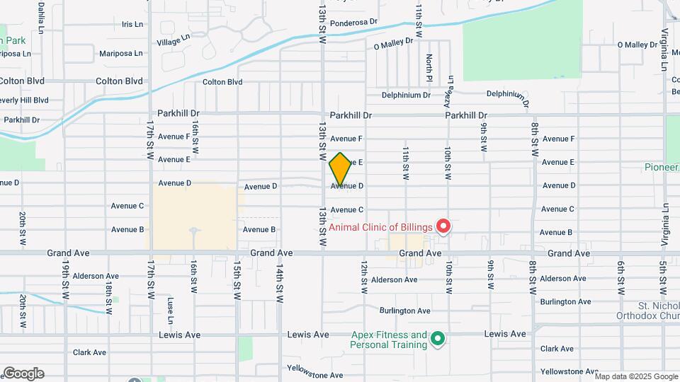 1232 Avenue D Map and Location Details