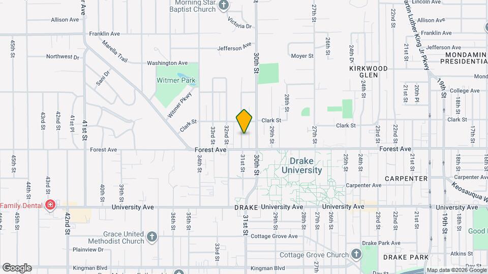 1423 31st St Map and Location Details