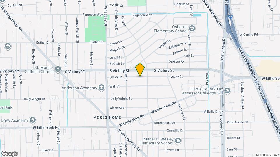 941 Lucky St Map and Location Details