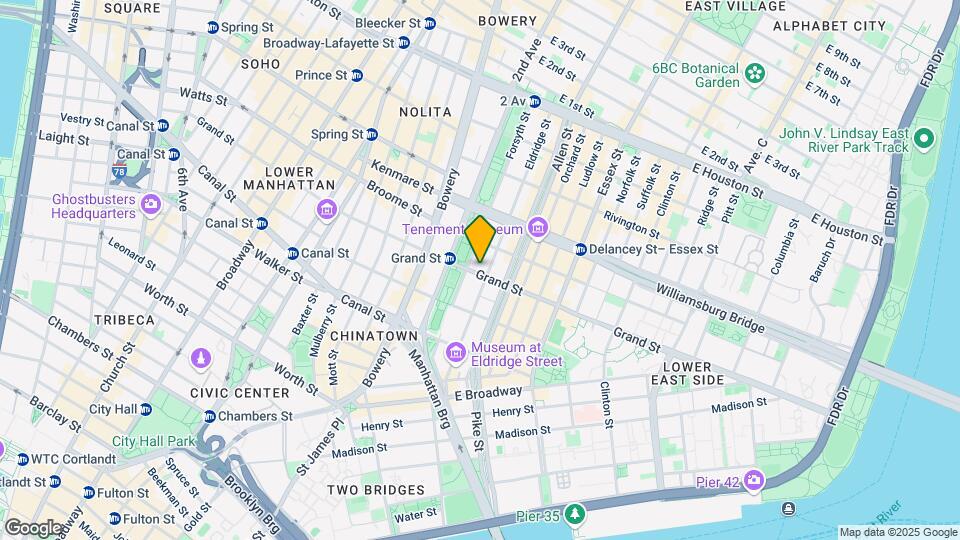 282 Grand St Map and Location Details