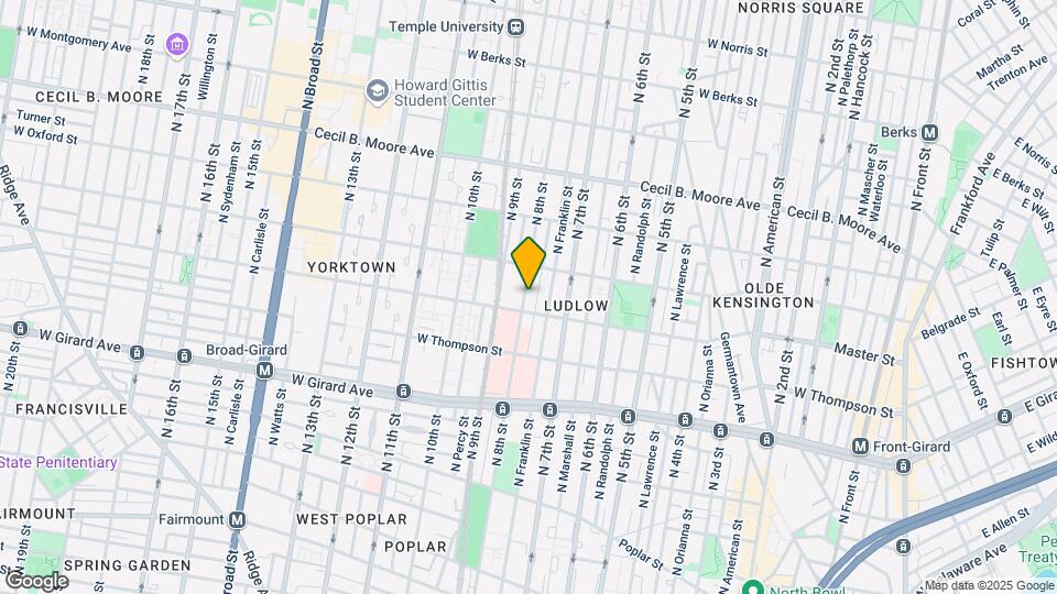 1417 N 8th St Map and Location Details