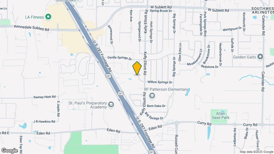 6414 Willow Springs Dr Map and Location Details