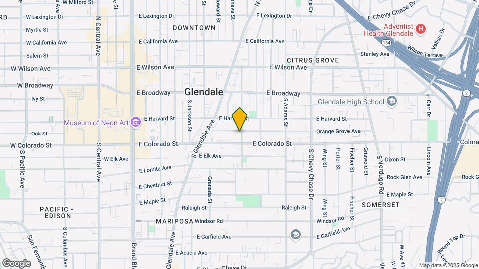 720 Orange Grove Ave Map and Location Details
