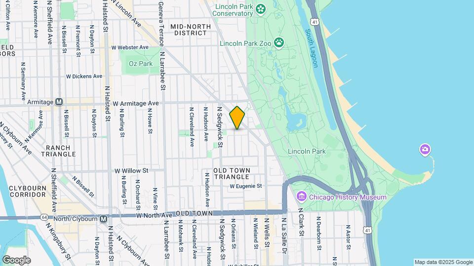 325 N Orleans St Map and Location Details