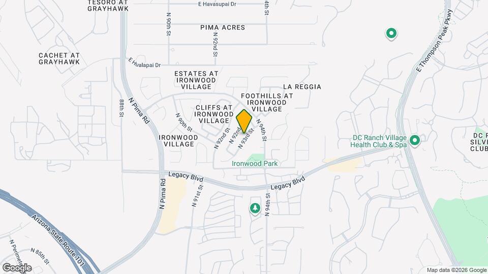 18848 N 93rd St Map and Location Details