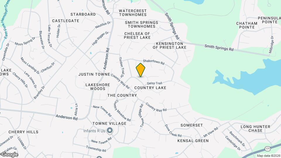 3336 Country Ridge Dr Map and Location Details