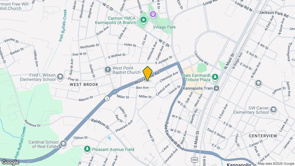 605 Frank St Map and Location Details