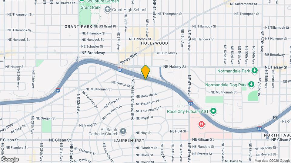 4106 NE Senate St Map and Location Details