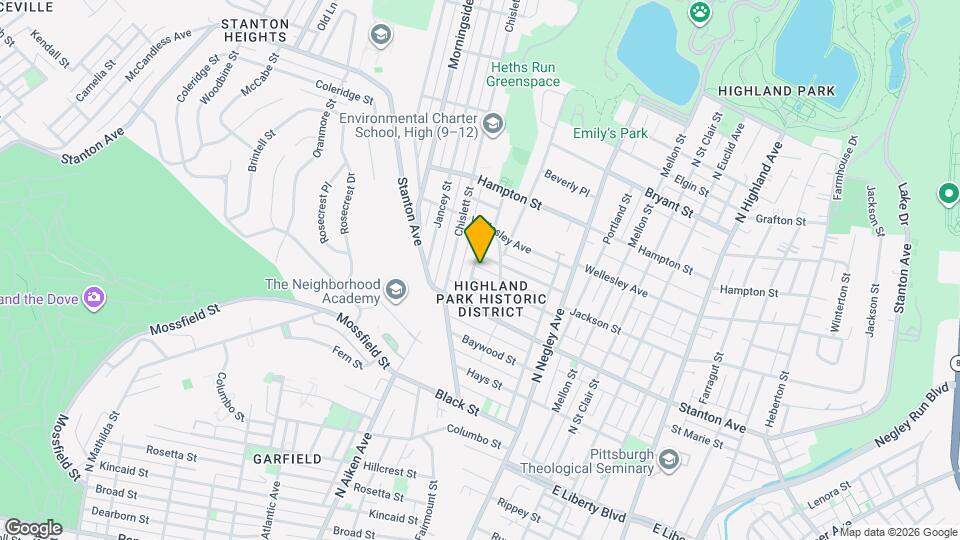 834 Highview St Map and Location Details