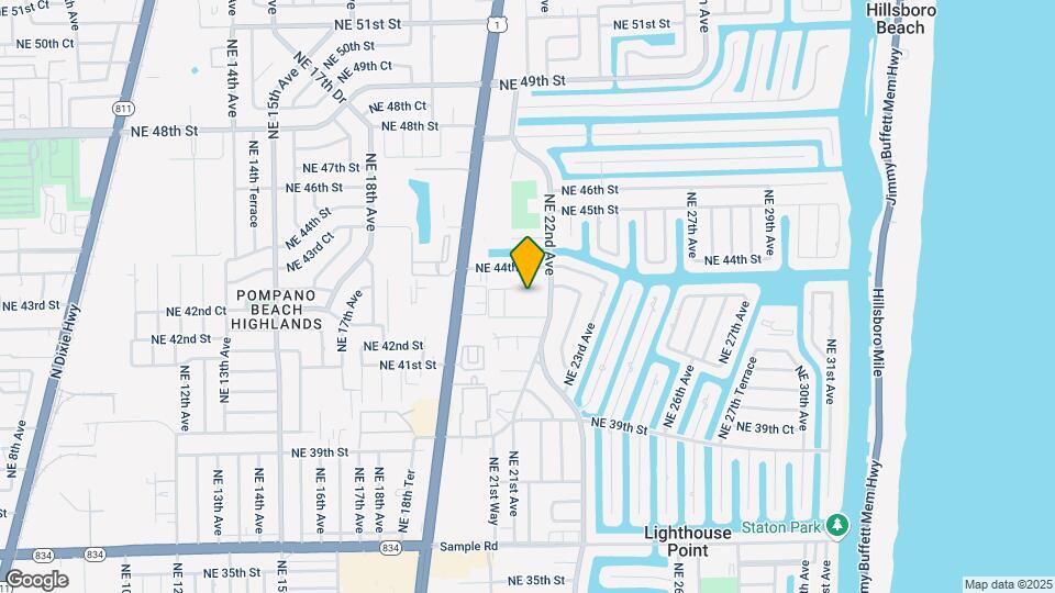 2151 NE 42nd Ct Map and Location Details