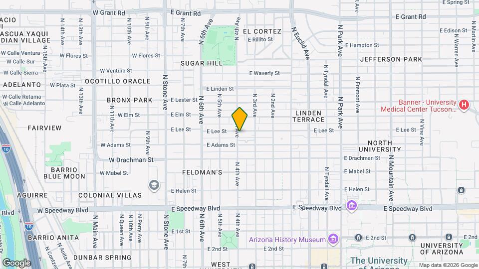 1550 N 4th Ave Map and Location Details