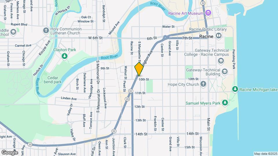 1055 Washington Ave Map and Location Details