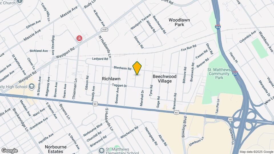 215 Merriman Rd Map and Location Details