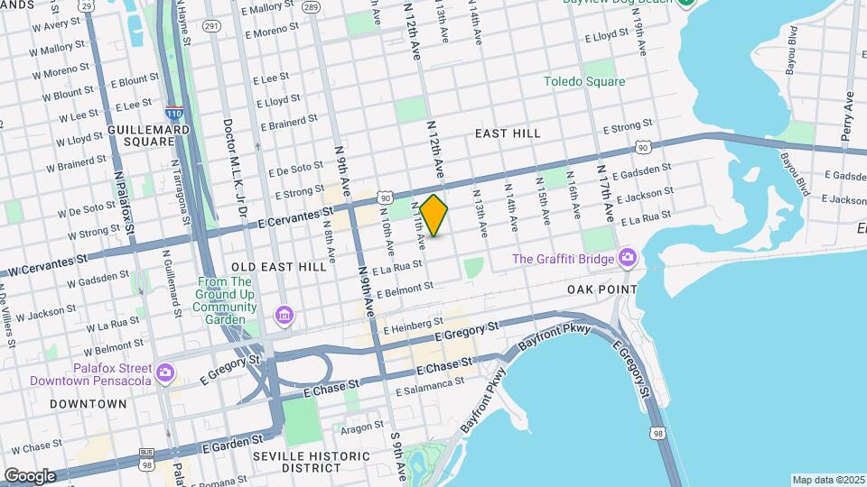 1105 E Jackson St Map and Location Details