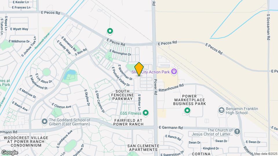 3672 S Winter Ln Map and Location Details