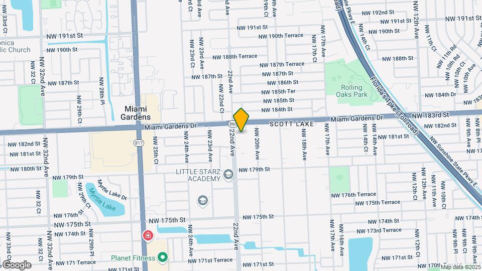 18175 NW 22nd Ave Map and Location Details