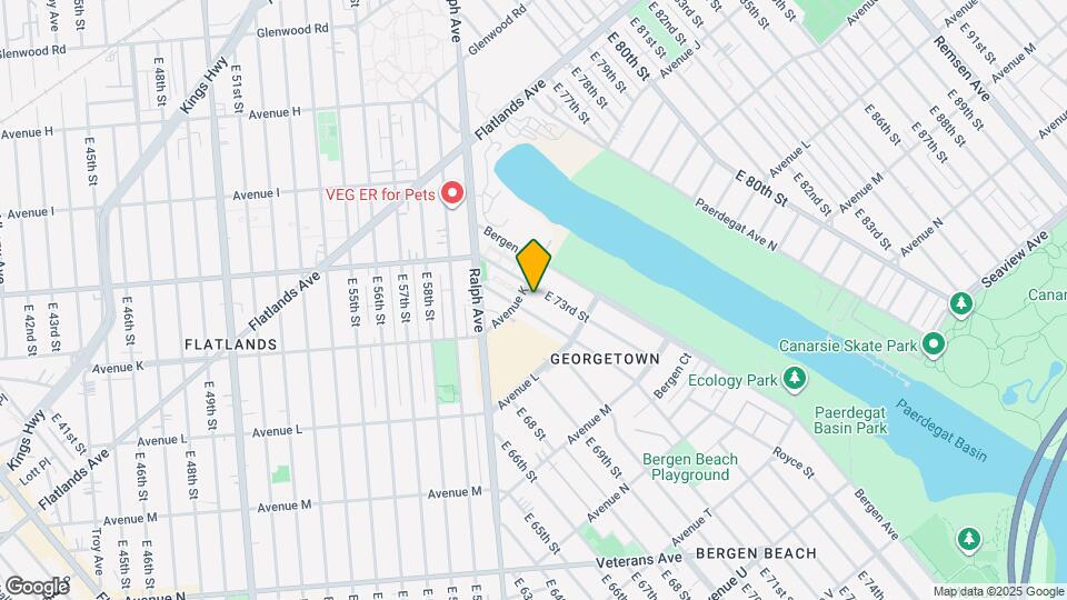 1110 E 73rd St Map and Location Details