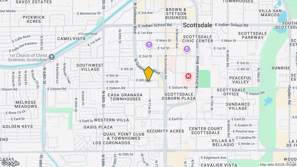 7126 E Osborn Rd Mapa y Detalles de la Ubicación