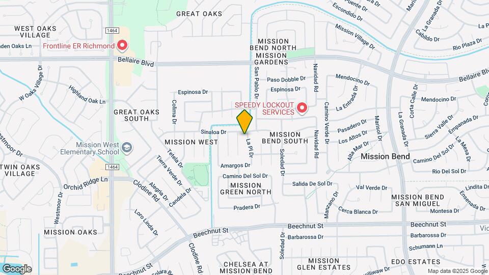 7410 La Pl Dr Map and Location Details