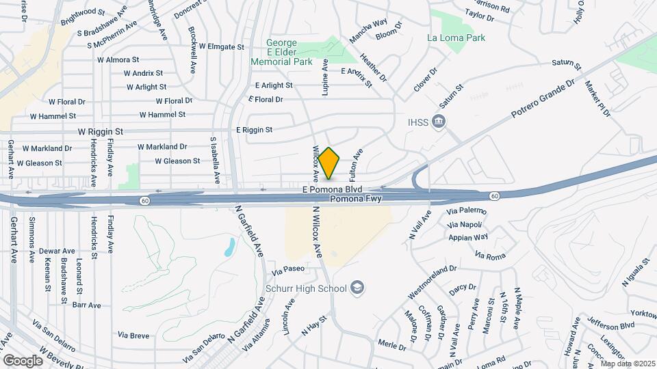 321 E Pomona Blvd Map and Location Details