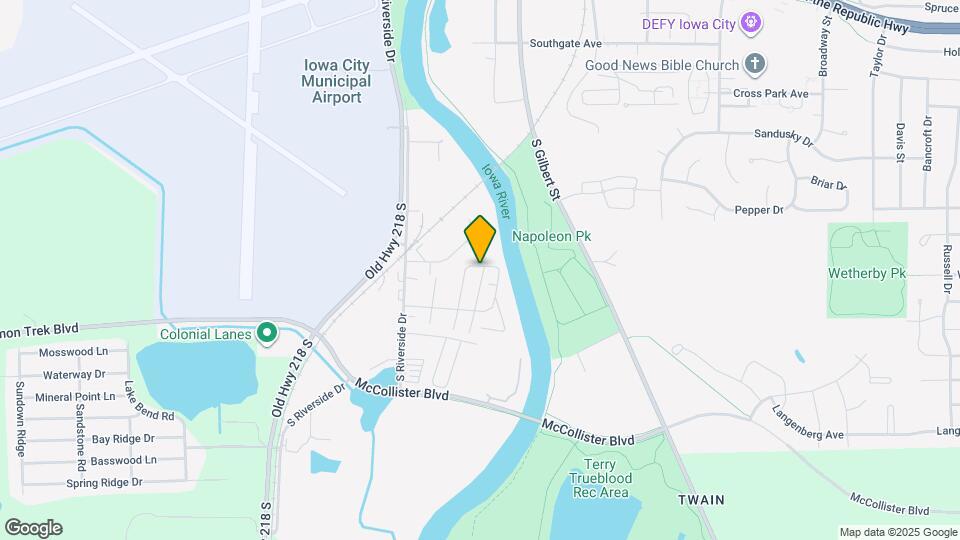 2128 S Riverside Dr Map and Location Details