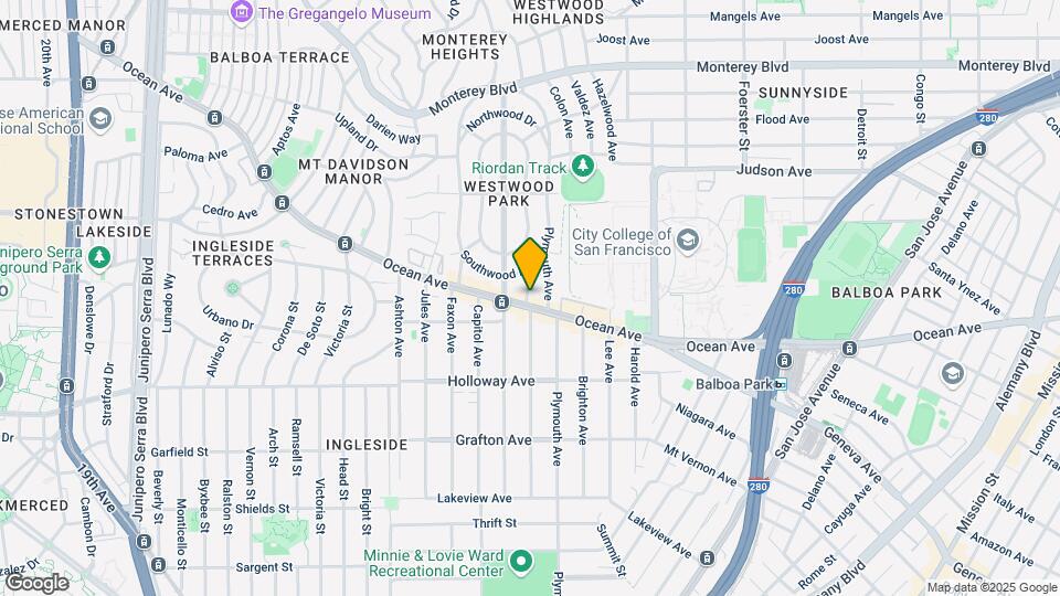 1344 Ocean Ave Map and Location Details