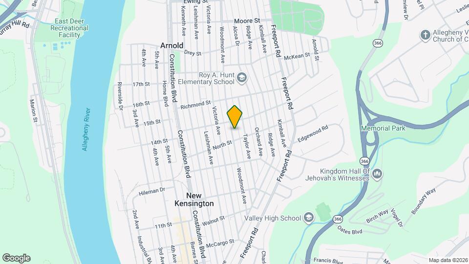 1512 Woodmont Ave Map and Location Details