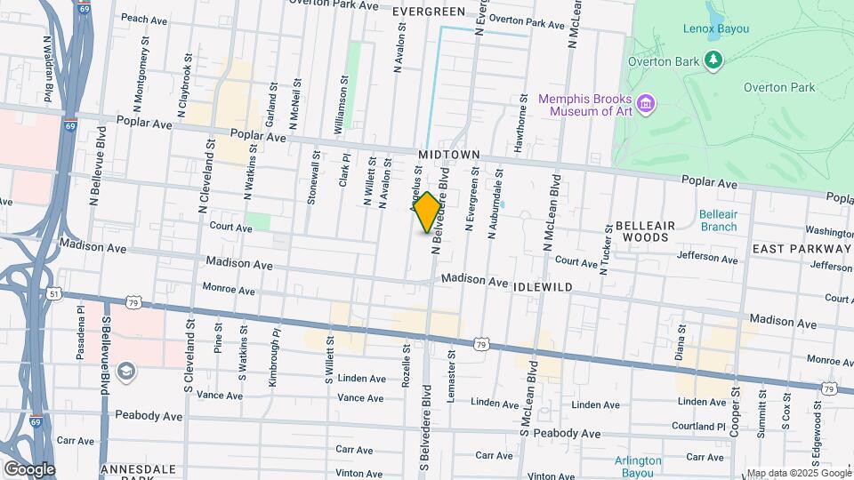 57 N Belvedere Blvd, Unit Unit 1 Map and Location Details