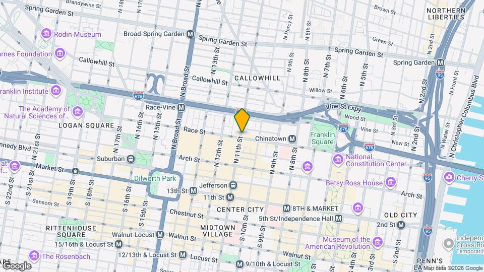 205 N 11th St, Unit 4F Map and Location Details