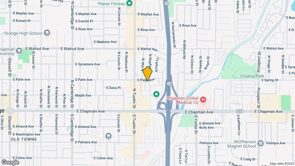 Orange Oak Apartments Map and Location Details