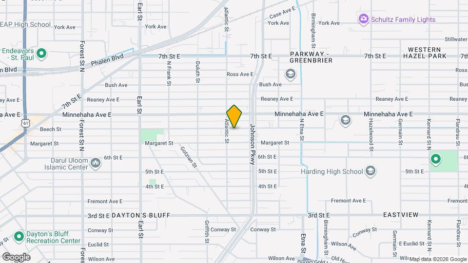 1254 Beech St Map and Location Details