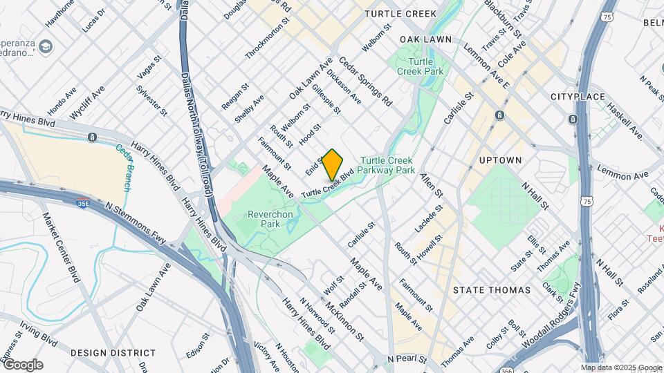 2555 Turtle Creek Blvd Map and Location Details